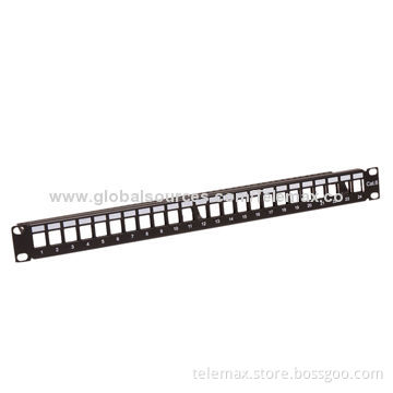 Blank Patch Panel with Plastic Powder Cladding
